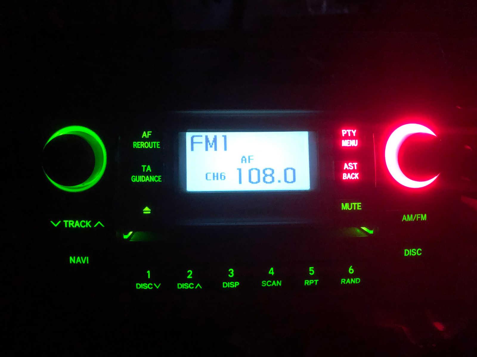 toyota corolla verso fejegyseg hattervilagitas szin csereje